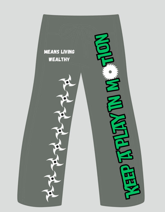 Streets Made Us Wealthy Stacked Pants