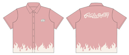 Glw Button Up Blue & Pink