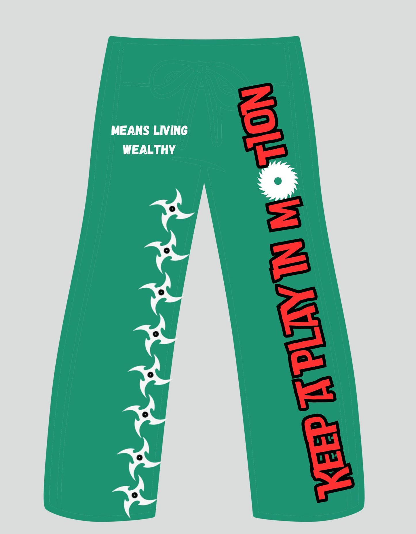 Streets Made Us Wealthy Stacked Pants